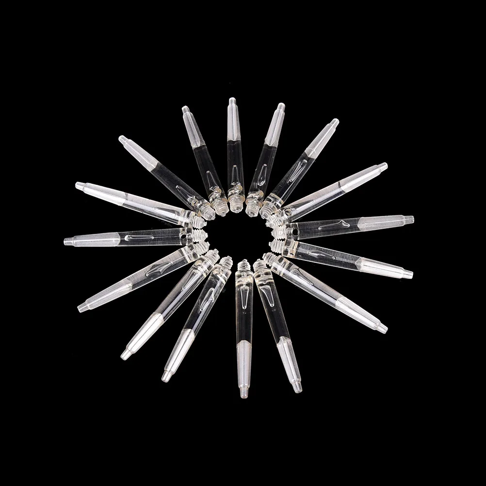 

30 Pcs Transparent Crystal Color Nylon Materials Dart Shafts Dart Accessory