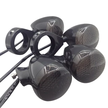 

Yecnecty 2 Pairs Motorcycle Turn Signal Indicator LED Light 41MM Fork Tube Motor Bicycle Front Tail Flashers For Harley Davidson