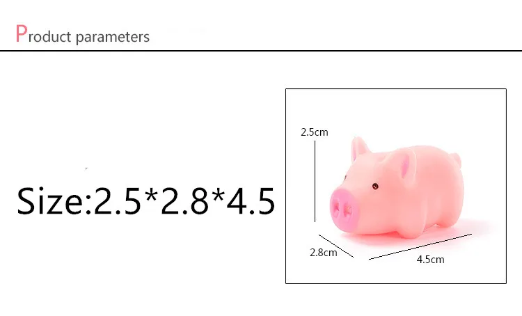 1 шт. сжимаются свиньи животные медленно поднимающиеся звуковые игрушки для детей анти-стресс розыгрыши Дети милые игрушки резинки свиньи