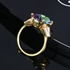 Bague en argent sterling 925, bague en tourmaline ovale, à la mode, cadeau de mariage, cadeau de saint-valentin pour femmes ► Photo 3/6