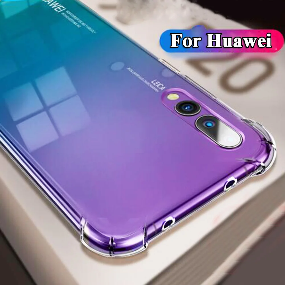 JETJOY оригинальный силиконовый чехол для huawei P Smart P20 Pro/Lite Гибридный прозрачный