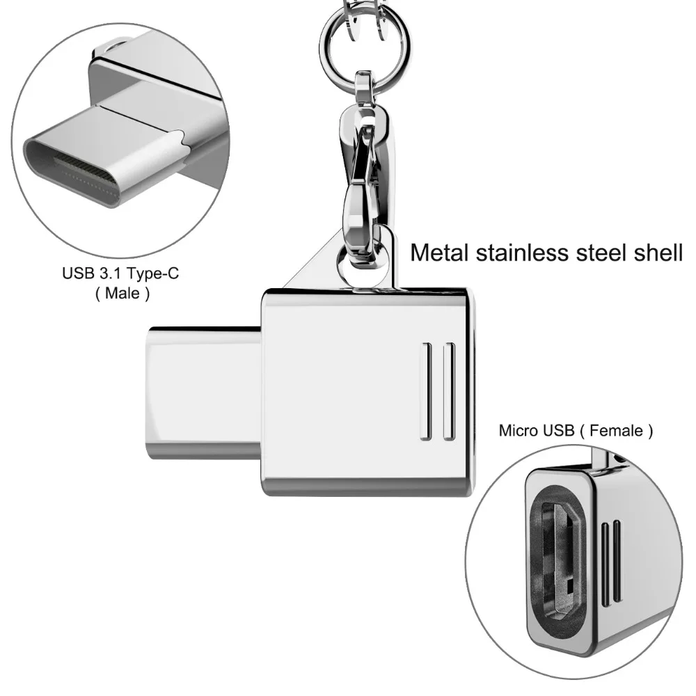 1 шт. type c к Micro Usb адаптер для samsung Galaxy S9 S8 Note 8 9 Plus USB C к Micro USB разъем type-c адаптер для huawei