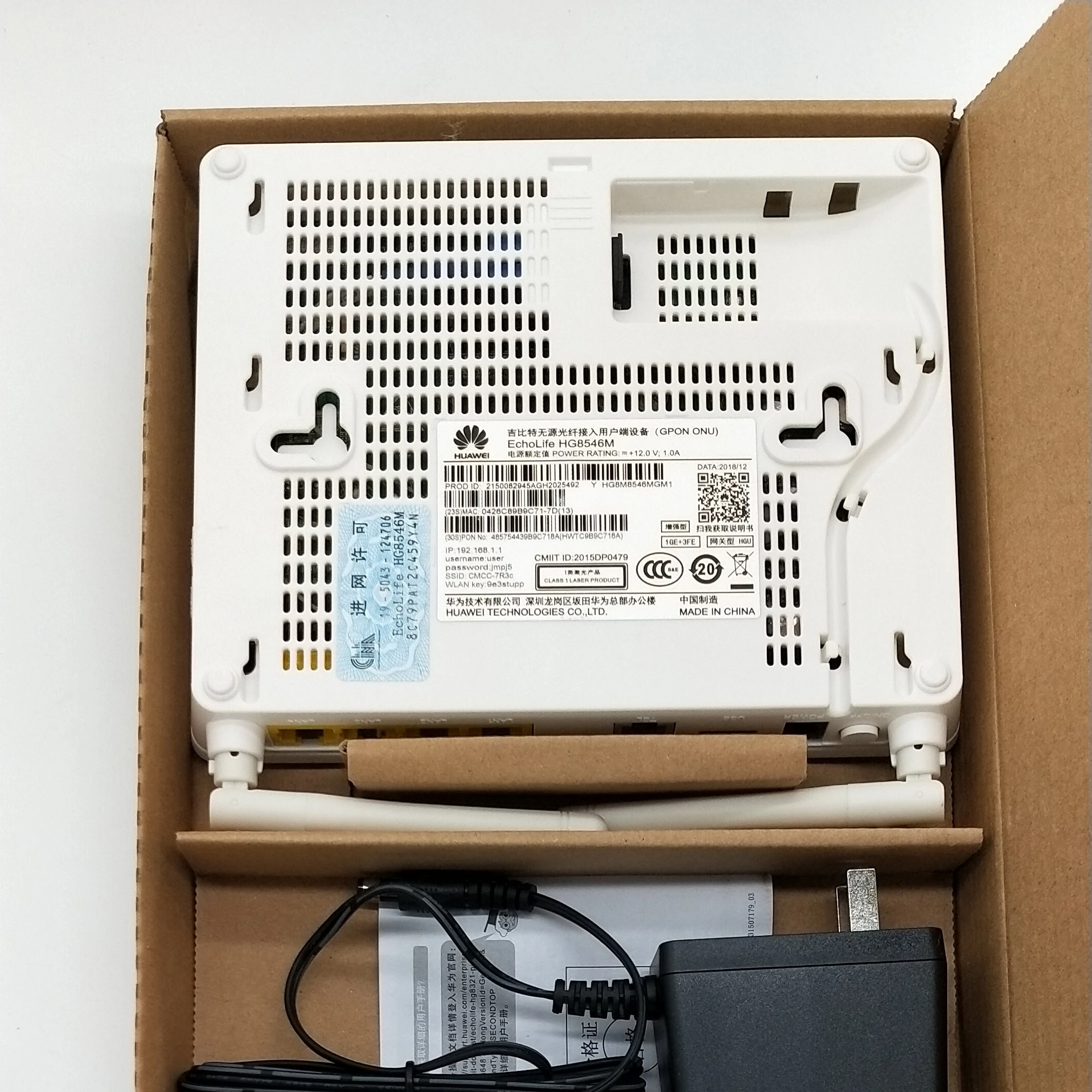100% оригинальный новый Huawei HG8546M Gpon Oun оптоволоконный роутер оборудование для