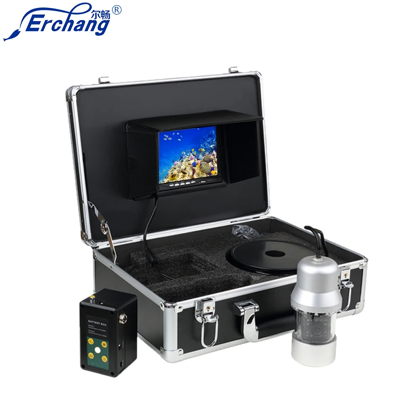 

Erchang WF08 Fish finder 360 Degree HD Panning Camera 18PCS LED with DVR Recording Video Fishing fish in English &Russian