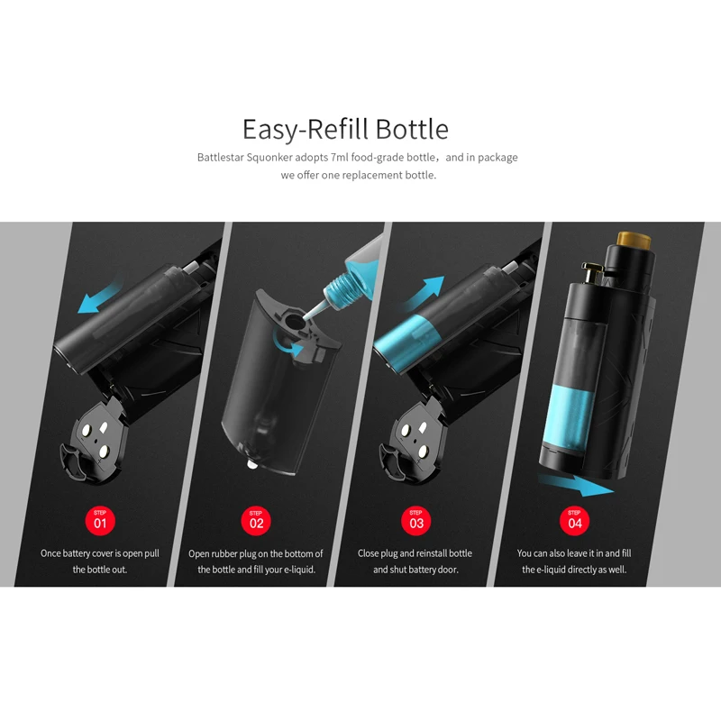 Оригинальный Smoant Battlestar 200 Вт TC Squonker Комплект 7 мл Коробка мод и battlestar RDA Двойной 18650