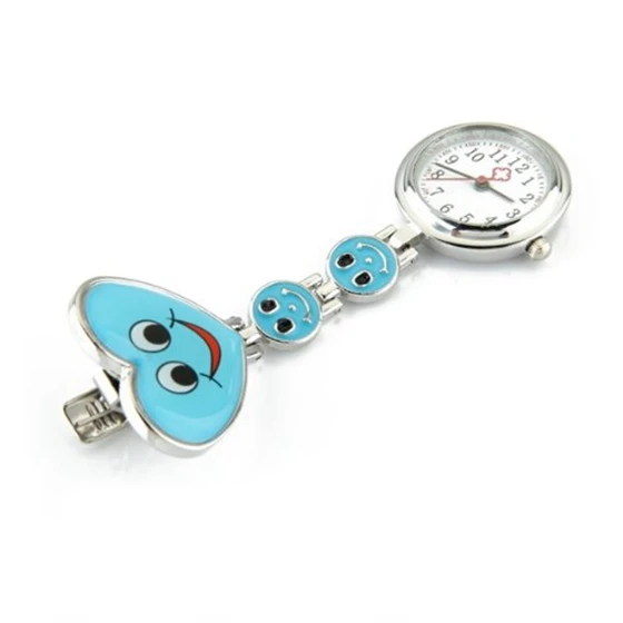 New blue smiley face pattern nurse nurse Quartz