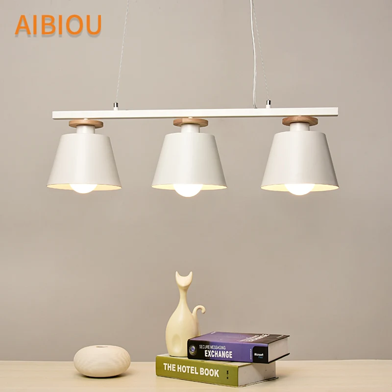 

AIBIOU Nordic LED Pendant Lights For Dining Restaurant Pendant Lamp E27 Bar Light Kitchen Drop Lighting Fixtures