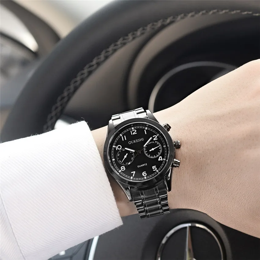 

Fashion Business Quartz Wristwatch Men Male Gift Military Sport Luxury Casual Quartz Analog Wrist Watch Band Bracelet 4A