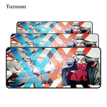 

Yuzuoan 900*400*3mm Darling in the FranXX Anime Mouse Pad to Notbook Computer Mousepad Big Gaming Pad Overlock Edge Mouse Pad