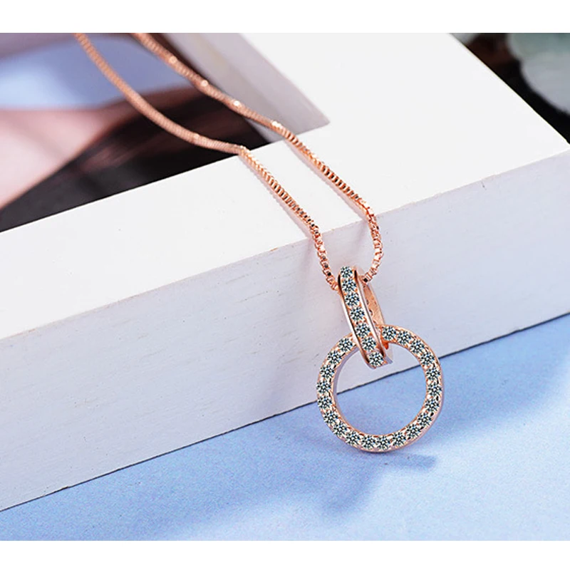 simple necklace women silver 925 jewelry (6)