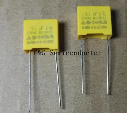

X2 0.1UF 104 100NF 275V P=10MM Regulation DIP Polypropylene Film Capacitor