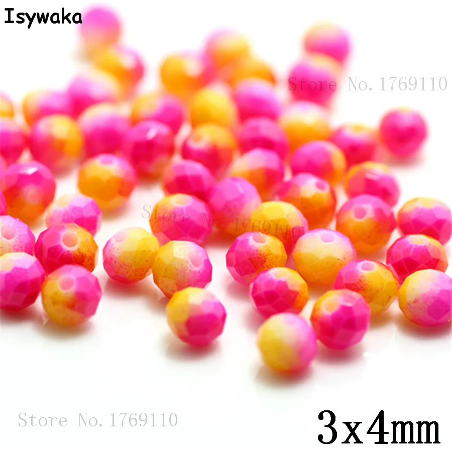 Isywaka 3X4mm 30,000pcs Rondelle Austria faceted Crystal Glass Beads Loose Spacer Round Beads Jewelry Making NO.37 Isywaka 3X4mm 30,000pcs Rondelle Austria faceted Crystal Glass Beads Loose Spacer Round Beads Jewelry Making NO.37