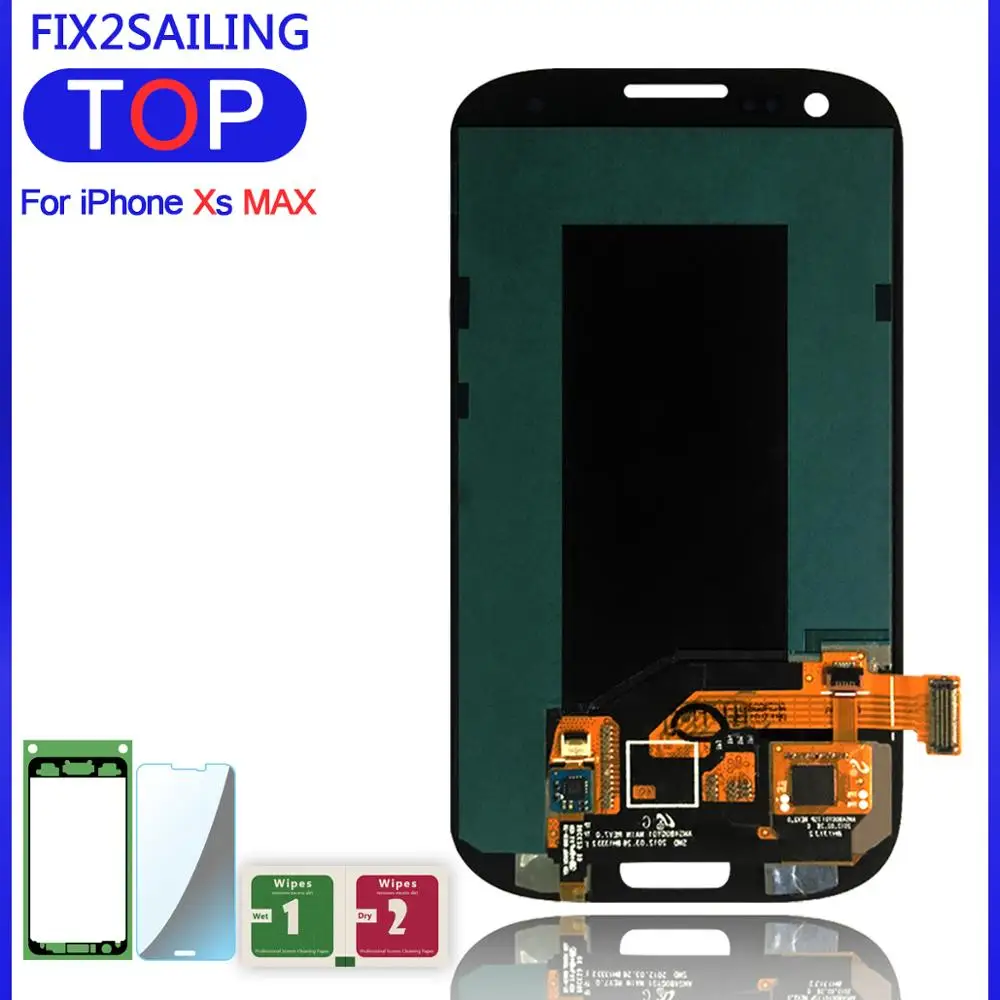 AMOLED LCD 100% замена для Samsung Galaxy SIII S3 i9300 i9300i i9301 i9305 ЖК дисплей сенсорный экран