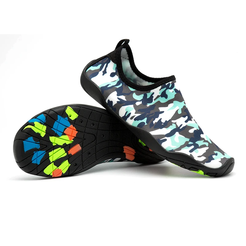Унисекс кроссовки шлепанцы для Плавания водные виды спорта Aqua приморский пляж серфинг тапочки верхней части светильник спортивной обуви Для мужчин Для женщин носки