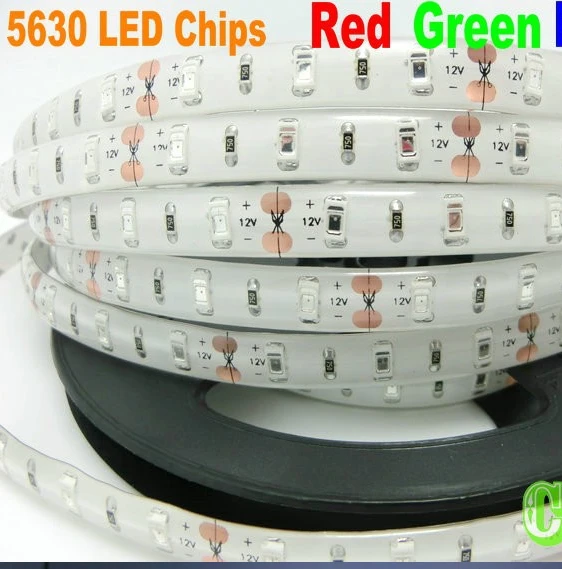DC 12V SMD 5730 гибкая светодиодная лента IP65 водонепроницаемая 60 светодиодов/м высокая