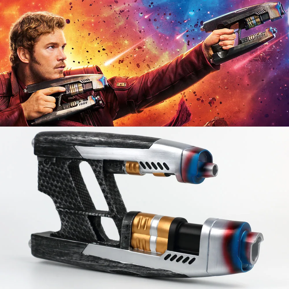 

A Pair of 2018 Movie Avengers 3 Infinity War Star Lord Cosplay Double Guns Peter Jason Quill Superhero Weapon Props Halloween