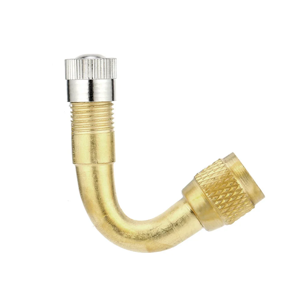 

45/90 Degree Angle Brass Air Tyre Valve Schrader Valve Stem with Extension Adapter for Car Truck Motorcycle