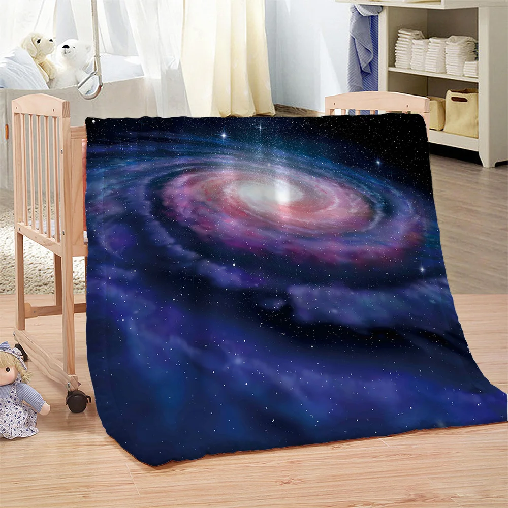 

Star Galaxy Print Blanket for Adults Microfiber Sherpa Throw Blanket on Sofa Gothic Bedding Dropshipping