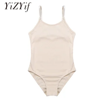 

YiZYiF Girls Ballet Leotard Gymnastics Dancewear Skin Ballet Underwear Leotard For Girl Adjustable Shoulder Straps Camisole Tank