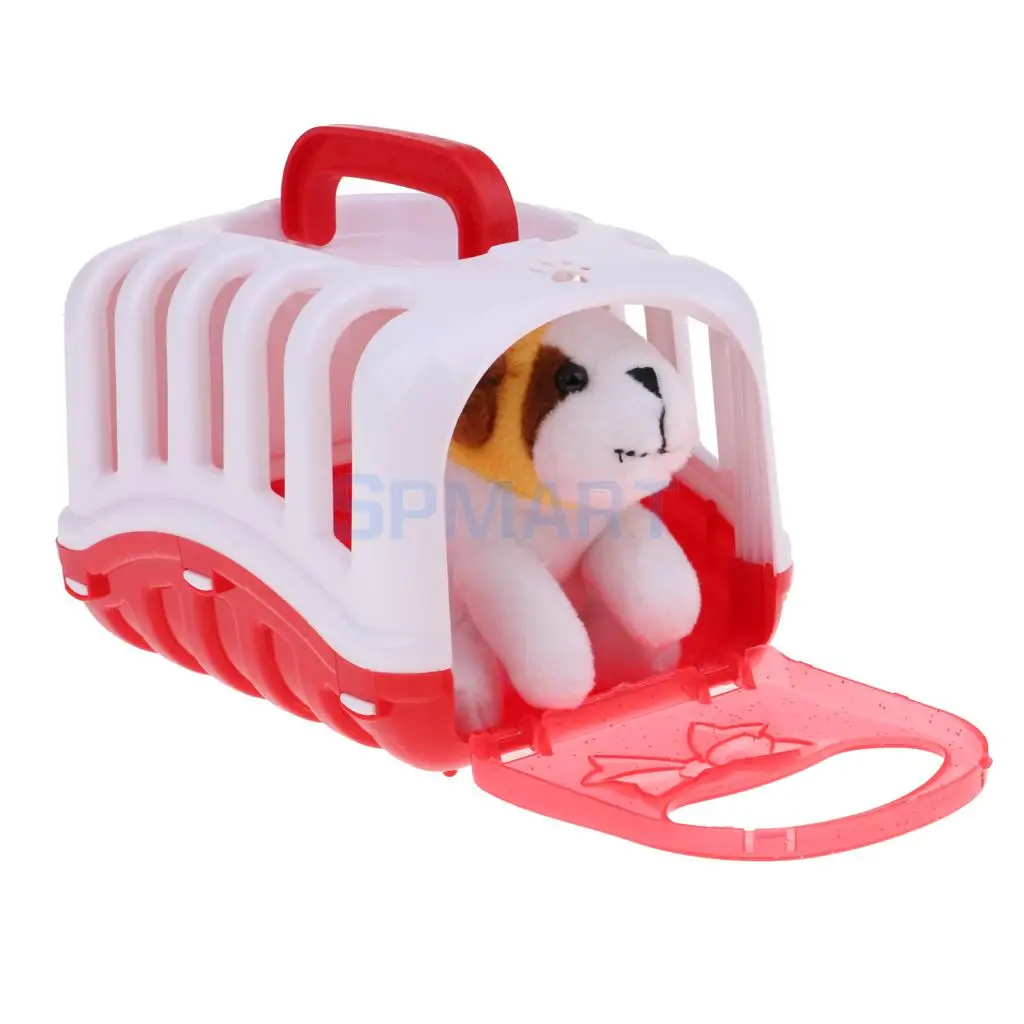 Dollhouse Nursery Room Baby Simulation Animal Carrier Pet Cage Model Furniture for MellChan 9-11inch Reborn Doll Playset Toy