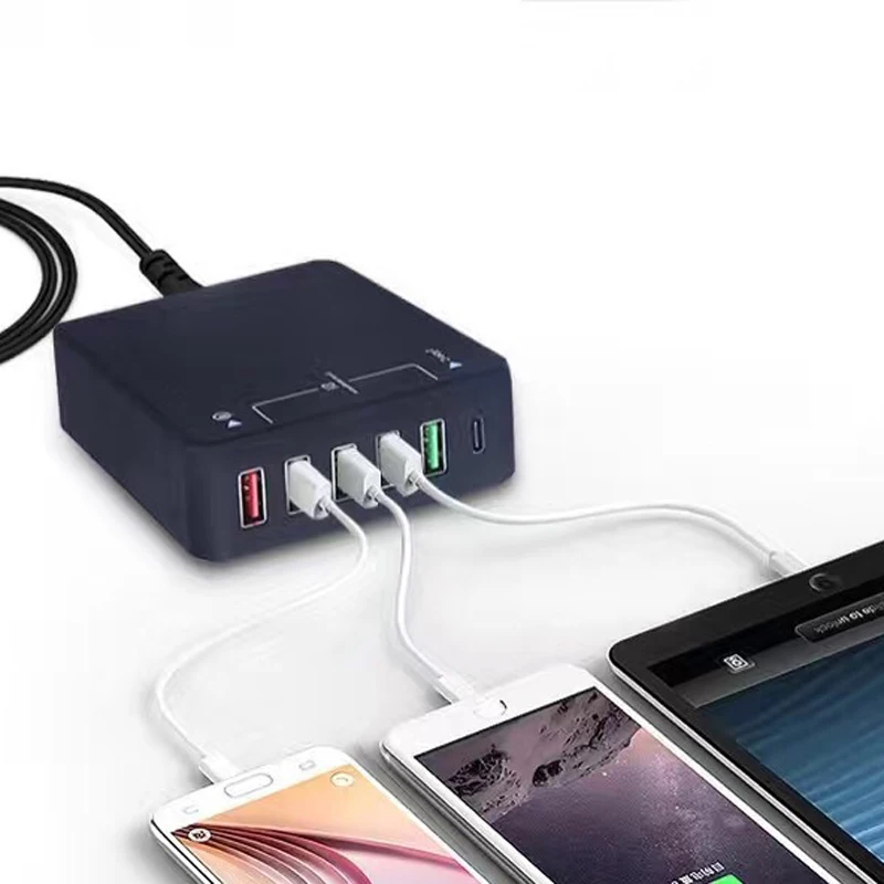 USB Зарядное устройство 6 Порты и разъёмы Quick Tablet Зарядное устройство QC 3,0 Тип C 5 V 3A быстрой зарядки для iPad huawei samsung Galaxy S8 X i8 мобильных телефонов
