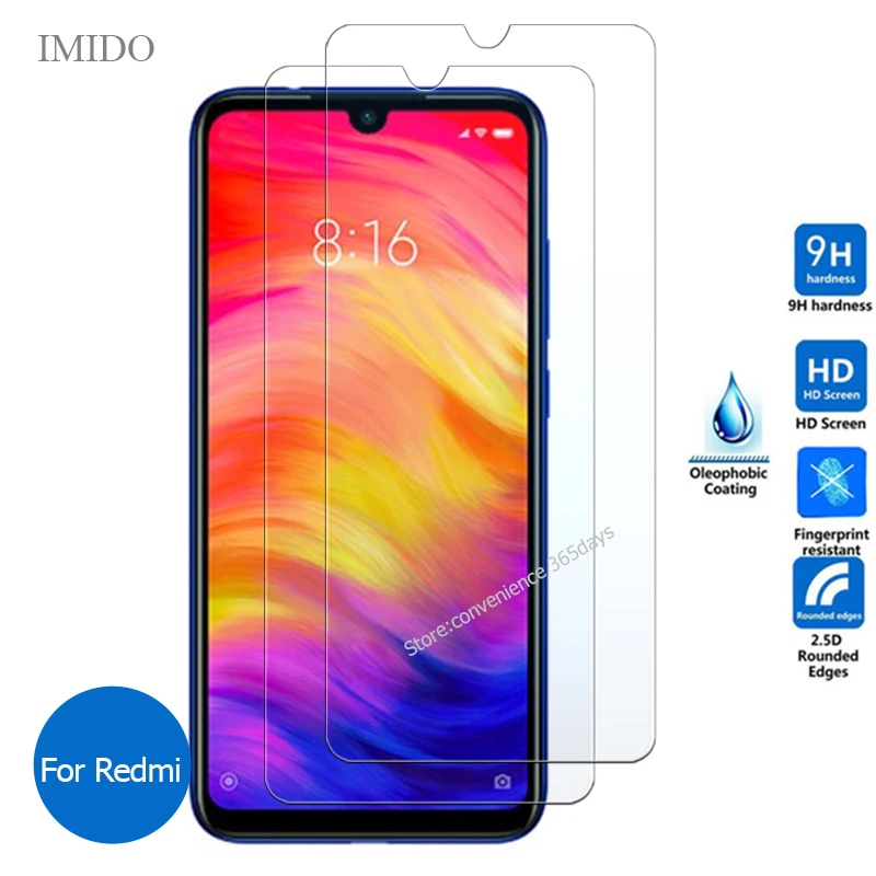 2 шт. закаленное стекло для Xiaomi Redmi Note 7 Pro 7S 7A 6 6A 5 5A 4 4A Защита экрана Xiao Red Mi Note7