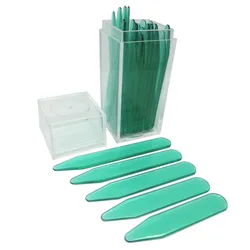 SHANH ZUN Green Plastic Collar Stiffeners Bones For Women Men Formal Dress Shirt 30 Pcs in Bottle 5 Sizes SHANH ZUN Green Plastic Collar Stiffeners Bones For Women Men Formal Dress Shirt 30 Pcs in Bottle 5 Sizes