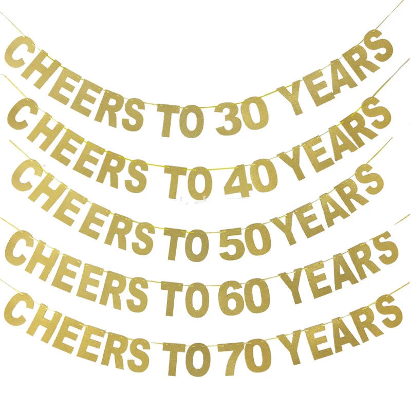 1 Набор для 30 лет дней рождения декоративная бумага вечеринок баннер гирлянда из