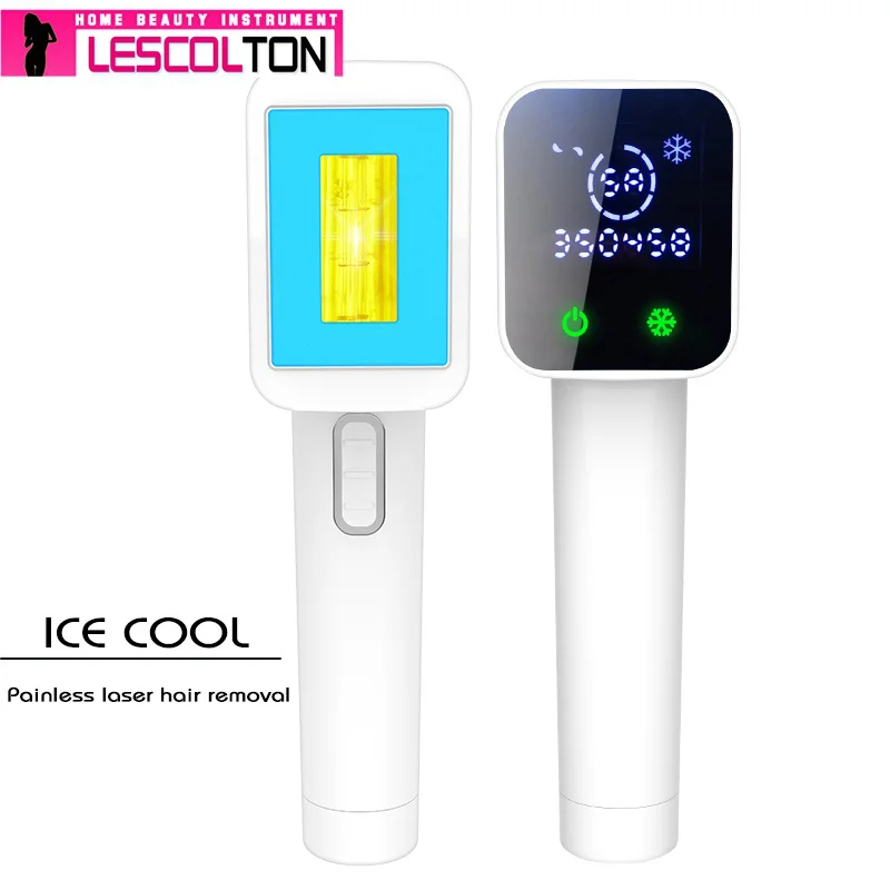 Эпилятор Lescolton Ice cool IPL, постоянное лазерное удаление волос с ЖК-дисплеем, лазерный триммер для бикини, фотоэпилятор