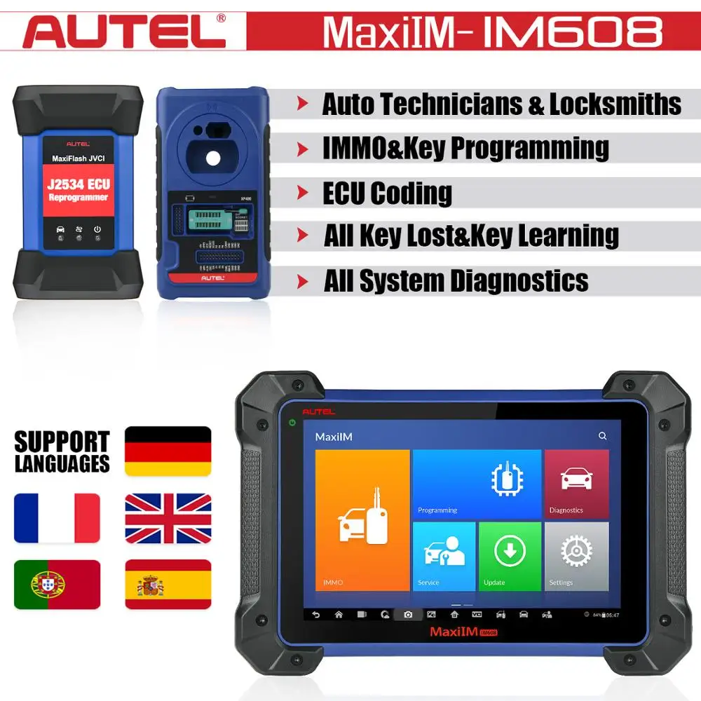 Autel MaxiIM IM608 OBD2 автомобильный диагностический автоматический сканер инструмент для двигателя ECU программирование ключей scania IM600 scaner automotriz профессиональный