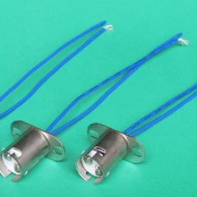 5 шт. B15D цоколь лампы с проводом 10 см для светодиодной лампы