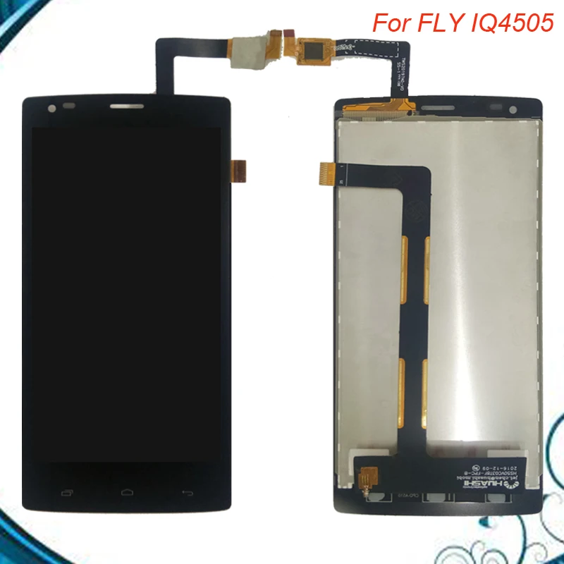 

Black Lcd For FLY IQ4505 Quad Era Life 7 IQ 4505 LCD Display+Touch Screen Digitizer Assembly Free Shipping