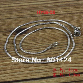 

free shipping 8pcs 69-50 necklace snake chain making for jewelry silver-plated jewelry components