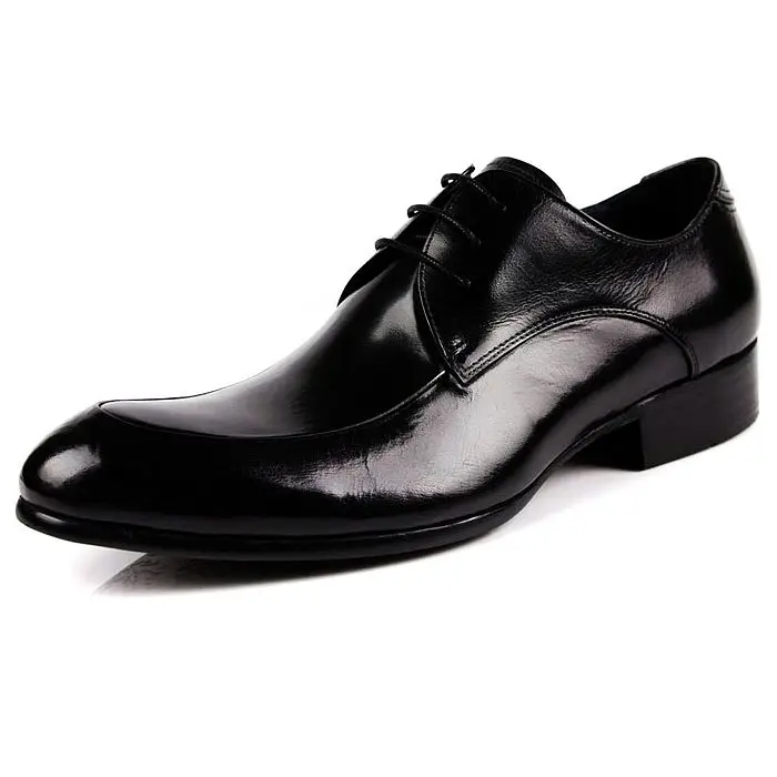 

British Pointed Shoes Men's Business Dress The Leather Lace Single Shoes Autumn European Version Of The Trend Of Small Shoes