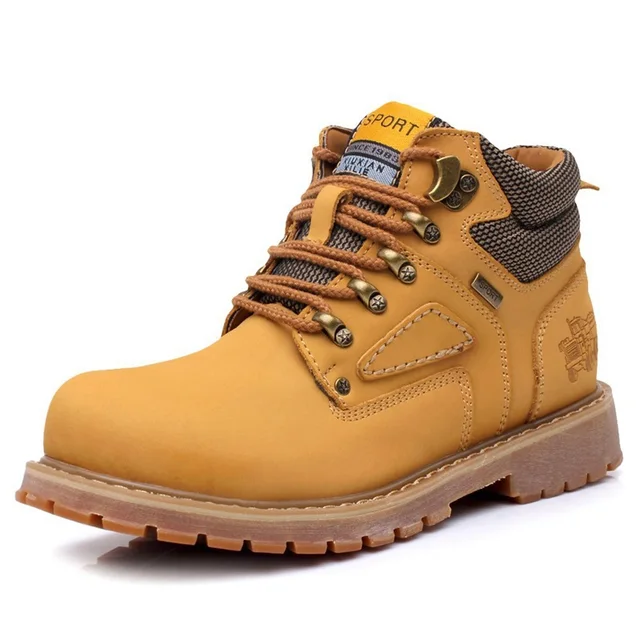 botas de couro masculina para trabalho