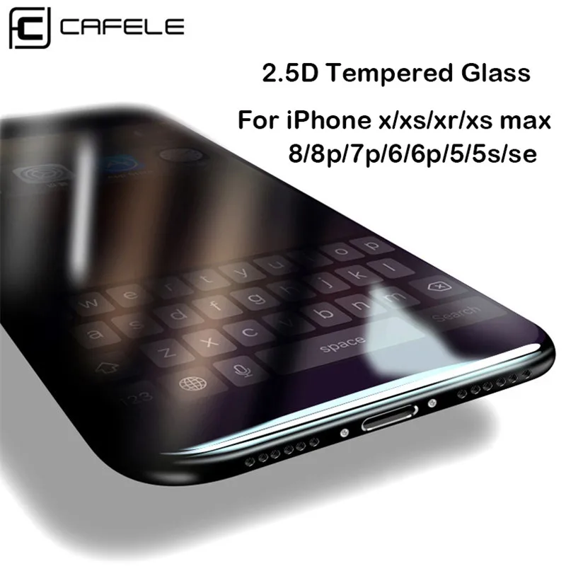 

Cafele Tempered Glass for iPhone X XR XS Max 8 7 6 6s HD Clear Screen Protector For iPhone Xr X xs max Protective Glass Film