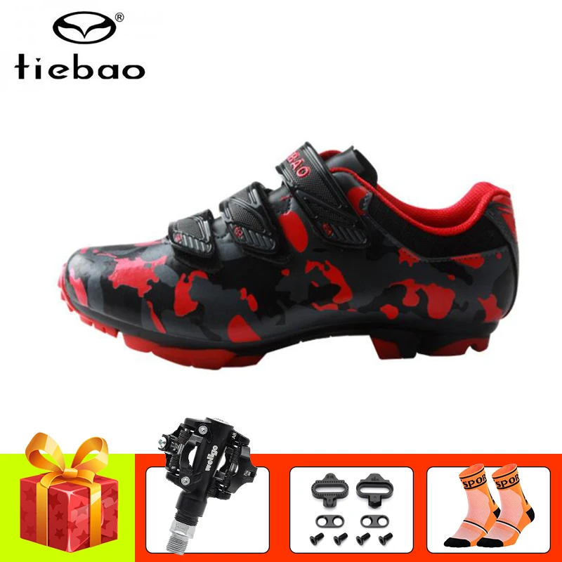Профессиональная велосипедная обувь Tiebao для горных велосипедов спортивная
