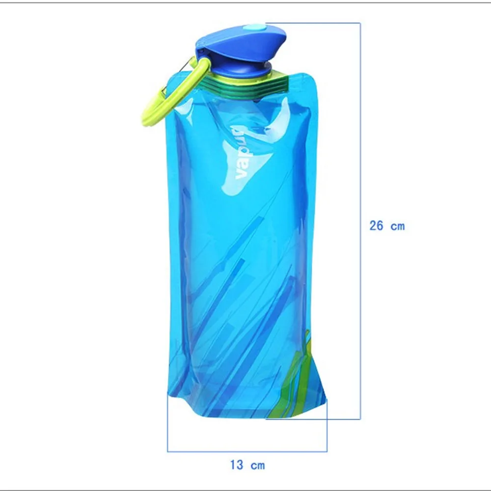 Многоразовые 700 мл спортивные путешествия портативный складной напиток бутылка воды чайник бутылка для воды для спорта на открытом воздухе BPA бесплатно