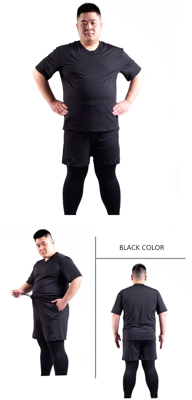 Esporte Calças Justas Plus Size Secagem Rápida