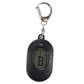 

Mini Key Ring LCD Digital Chromatic Tuner with Mic Black