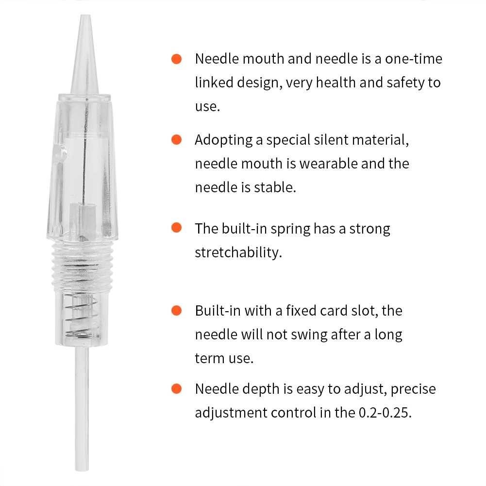 1 шт./10 шт. картридж для татуажа бровей и губ ротационная микро-игла R1/R1 тупые одноразовые стерильные наконечники иглы аксессуары для татуировки