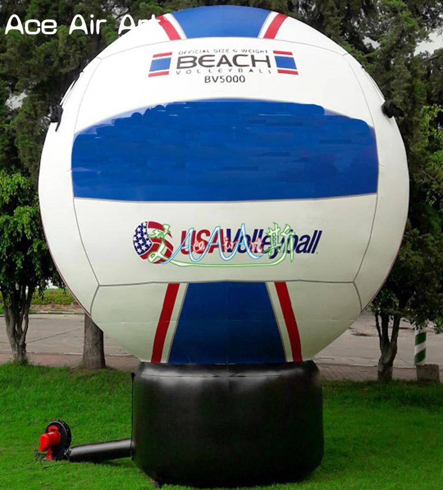 Customized inflatable volleyball model replica, giant ground ball,ball