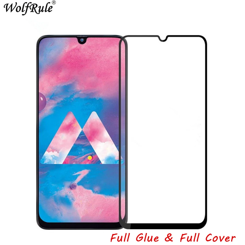 2 шт ЖК экран протектор для Samsung Galaxy M30 полное клеевое стекло покрытие закаленное SM