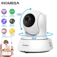 INQMEGA 720P IP камера, беспроводная Wifi камера, домашняя камера видеонаблюдения, сетевая камера ночного видения, P2P, удаленный просмотр