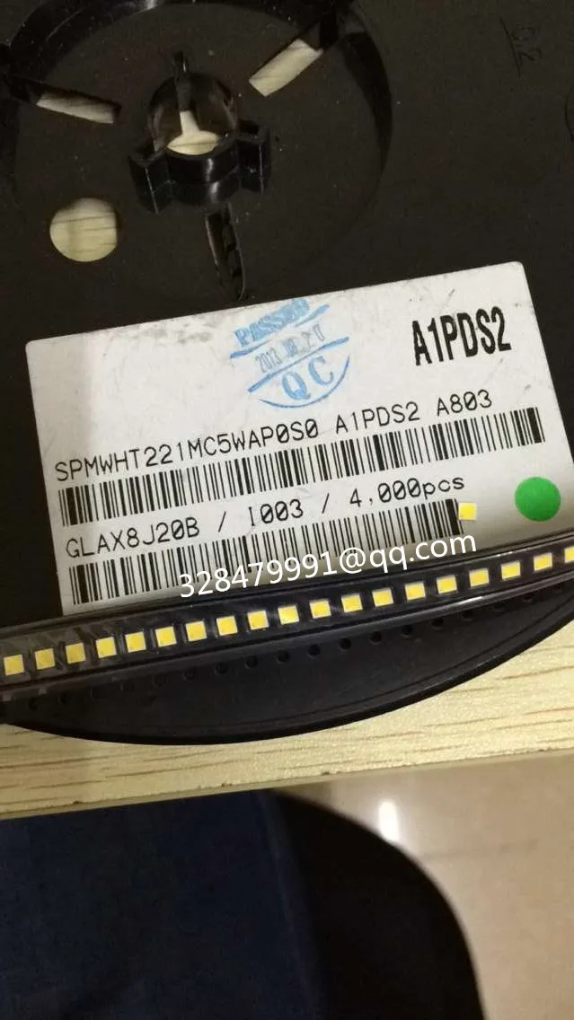 

1000Pcs/lot LED lamp bead, 2323 white flash is 6500 k color temperature samsung SPMWHT221MC5WAP0S0