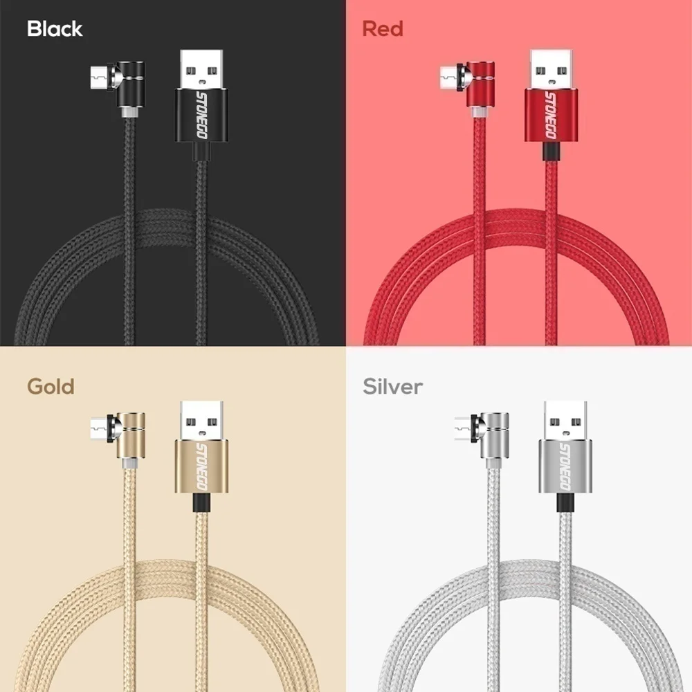 Acgicea 90 градусов L магнитное зарядное устройство Micro USB кабель Магнитный зарядный шнур для samsung S7 магнитные кабели Micro usb зарядный провод