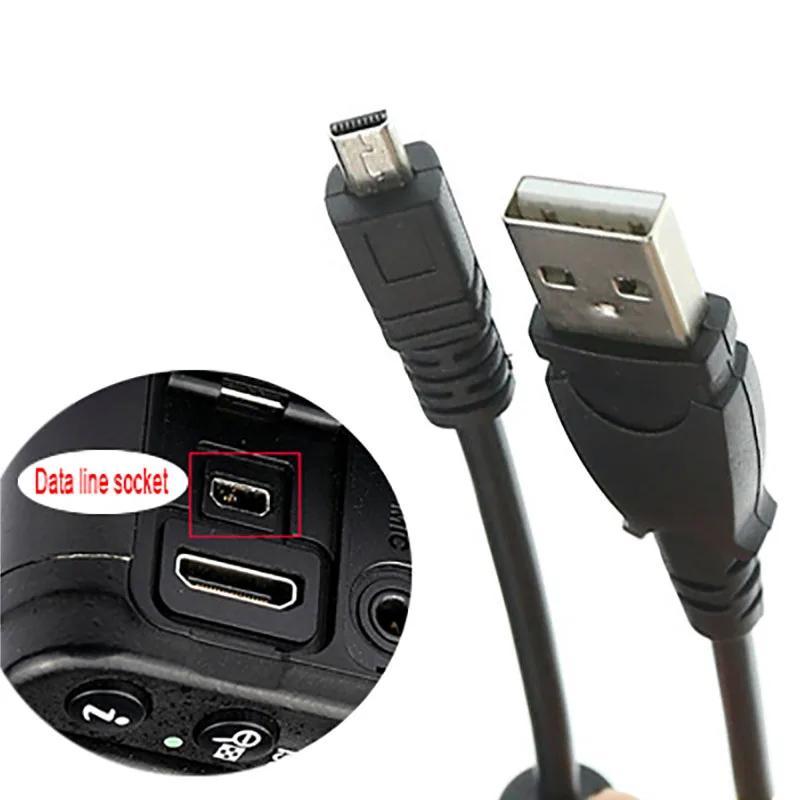 UC-E6 UC-E16 UC-E17 UC E6 E16 E17 8 pin Камера mini USB кабель для передачи данных для цифровой камеры NIKON Coolpix D750 D5300 D5200 D5100 D3300 S9500 L30 L310