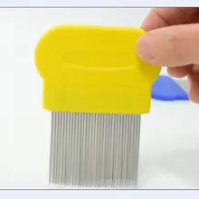 Двойного назначения 8 см металлическая нержавеющая сталь вшей расческа detangle louse расческа для волос щетка для ухода за волосами Чистящая Парикмахерская инструмент для укладки