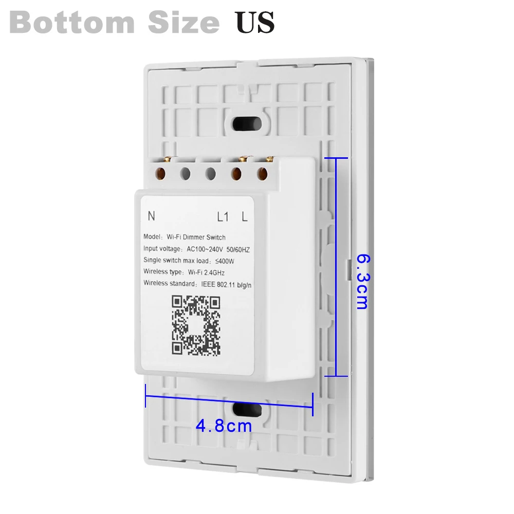 Умный светильник Плавная Диммер, США/ЕС Стандартный в настенный сенсорный выключатель Управление WiFi светильник переключатель работы с Alexa Google Assistant IFTTT
