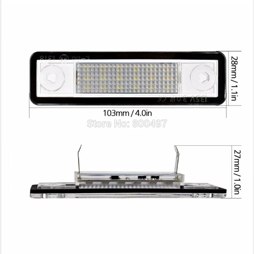 2 x LED High Power Car LED License Plate Lights Lamps OBC Error Free for Opel Corsa Astra Omega Vectra Zafira Signum led lamps lights white plate vauxhall opel corsa astra insignia vectra